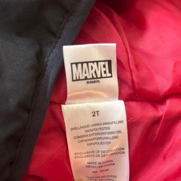 Marvel Spider-Man Boys Zip Up Jacket 2T - Picture 3 of 3